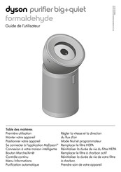 Dyson purifier big+quiet formaldehyde Guide De L'utilisateur