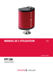 Pfeiffer Vacuum PPT 200 Manuel De L'utilisateur