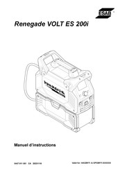 ESAB Renegade VOLT ES 200i Manuel D'instructions