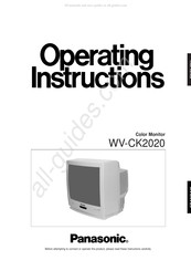 Panasonic WV-CK2020 Manuel D'instructions