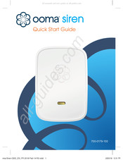 ooma siren Guide De Démarrage Rapide