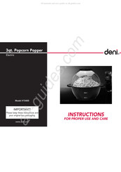 Deni 15400 Manuel D'instructions