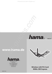 Hama 00062732 Mode D'emploi