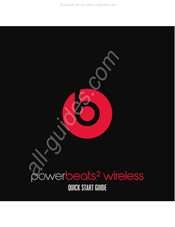 Beats by Dr Dre powerbeats2 wireless Guide De Démarrage Rapide