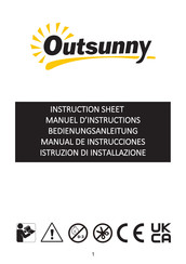 Outsunny 342-018V70 Manuel D'instructions