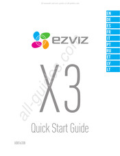 Ezviz X3 Guide De Démarrage Rapide