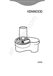 Kenwood A998 Mode D'emploi