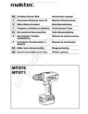 Maktec MT070 Manuel D'instructions