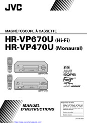 JVC HR-VP470U Manuel D'instructions