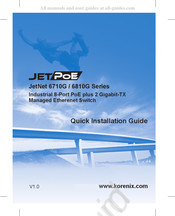 Korenix JetNet 6810G Serie Guide D'installation Rapide