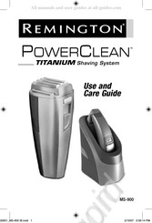 Remington PowerClean TITANIUM MS-900 Guide D'utilisation Et D'entretien