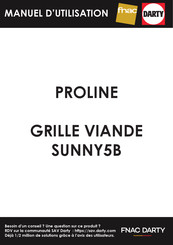 Proline SUNNY5B Manuel D'utilisation