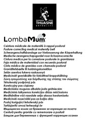 Thuasne LombaMum Mode D'emploi