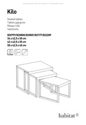 Habitat Kilo 820799 Instructions De Montage