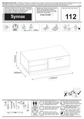 Trends Synnax 2134-112-84 Instructions D'installation