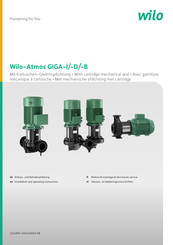 Wilo Atmos GIGA-D Notice De Montage Et De Mise En Service