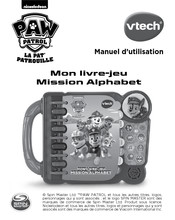 VTech PAW PATROL Mon livre-jeu Mission Alphabet Manuel D'utilisation