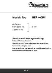 Schwamborn BEF 400RC Instructions D'installation