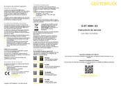 Geutebruck G-ST 3000+ G3 Instructions De Service