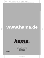 Hama 00052498 Mode D'emploi