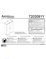 Dorel Ameriwood Industries 7203091Y Instructions D'installation