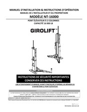 GIROLIFT NT-16000 Manuel D'installation