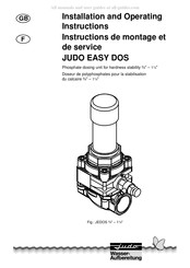 Judo EASY DOS Instructions De Montage Et De Service