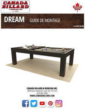CANADA BILLARD & BOWLING INC DREAM Guide De Montage