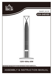 HOMCOM 824-048V80 Manuel D'assemblage Et D'instructions