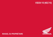 Honda VISION 110 2022 Manuel Du Propriétaire
