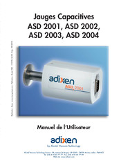 Adixen ASD 2002 Manuel De L'utilisateur