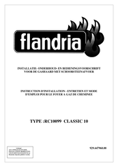 Flandria RC10099 CLASSIC 10 Instructions D'installation