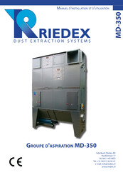 Riedex MD-350 Manuel D'installation Et D'utilisation