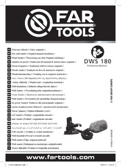 Far Tools DWS 180 Notice Originale