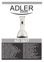 Adler europe AD 2827 Mode D'emploi