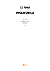 Xo FLOW CF-100 Mode D'emploi