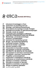 Elica NUAGE DRYWALL Prescriptions De Montage Et Mode D'emploi