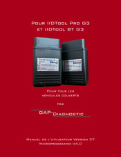 Gap Diagnostic IIDTool Pro G3 Manuel De L'utilisateur