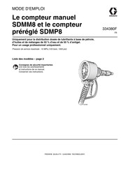Graco SDMP8 Mode D'emploi