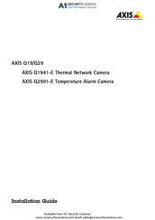 Axis Q1941-E Instructions D'installation