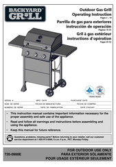 Backyard Grill 720-0988E Instructions D'opération