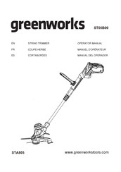 GreenWorks ST05B00 Manuel D'opérateur