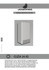 Joannes CLIZIA 24 AS Instructions D'utilisation, D'installation Et D'entretien