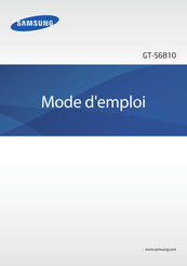 Samsung GT-S6810 Mode D'emploi