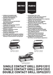METRO PROFESSIONAL GPG2201 Mode D'emploi