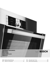 Bosch HMT84M451 Notice D'utilisation