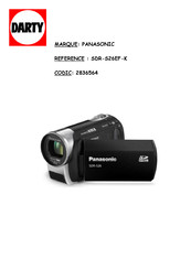 Panasonic SDR-S26EF-K Mode D'emploi