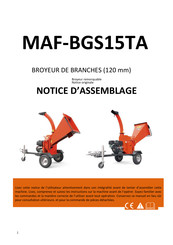 AGRIFORCE MAF-BGS15TA Notice D'assemblage