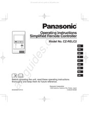 Panasonic CZ-RELC2 Manuel D'instructions