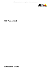 Axis Washer Kit B Guide D'installation